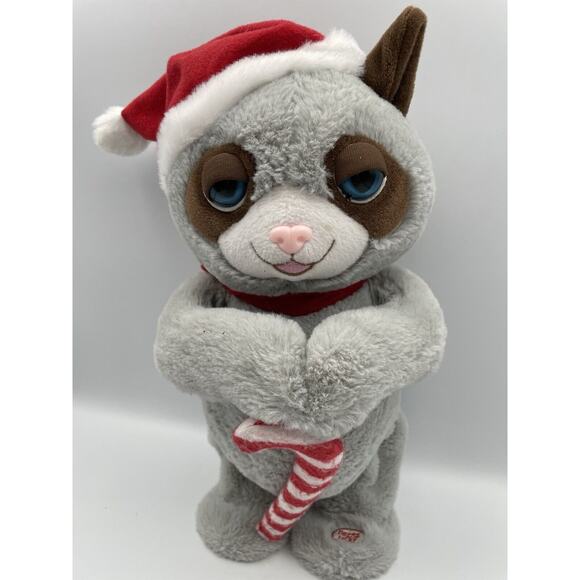 Giggles Animated Musical Christmas Santa Cat Can't Touch This MC Hammer - Picture 2 of 10